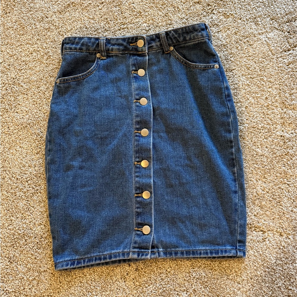 Jean pencil skirt